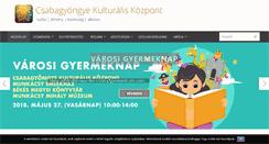 Desktop Screenshot of csabagyongye.com